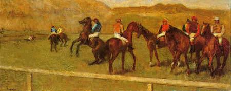 Edgar Degas Chevaux de Courses France oil painting art